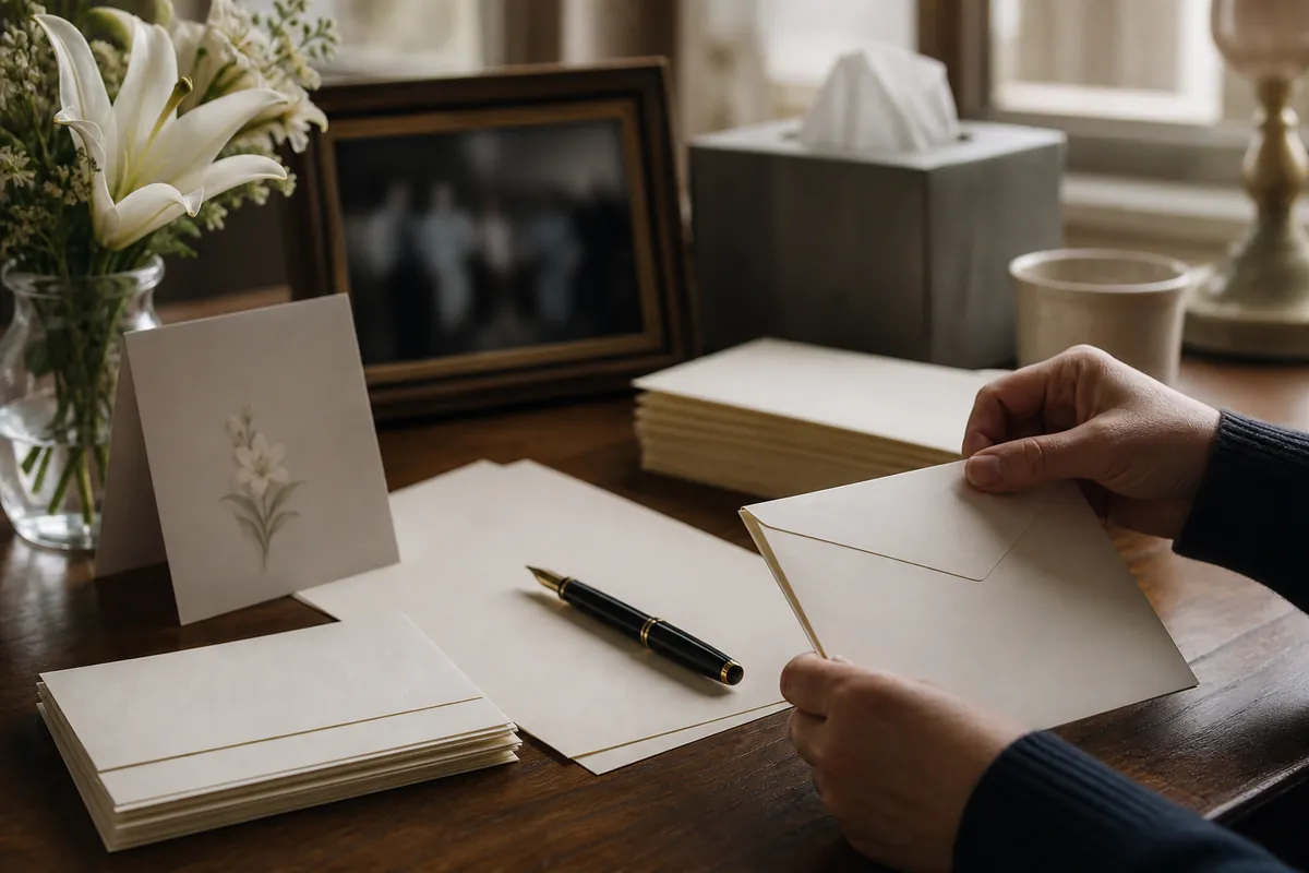 How to Word a Death Announcement Letter to Mail to Relatives