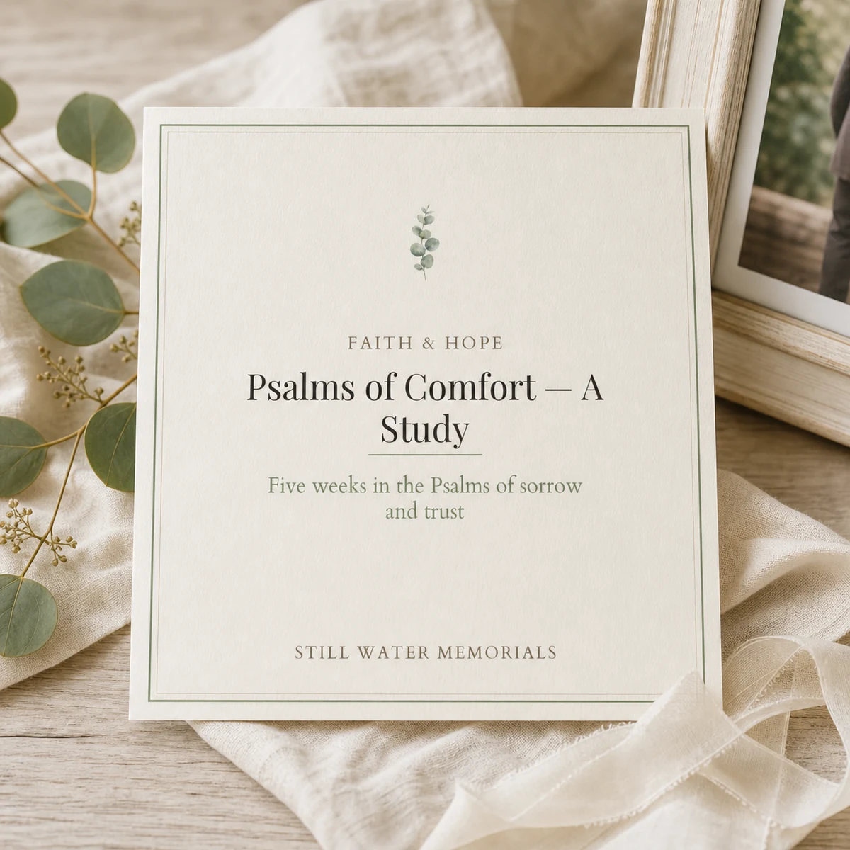 Psalms of Comfort — A Study — A guided faith-and-grief workbook